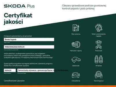 Škoda Superb 2.0 TDI SCR 4x4 Sportline DSG 193KM, salon Polska, serwisowany w ASO