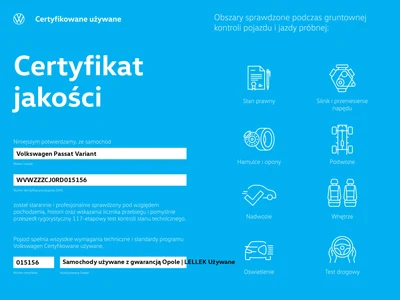 Volkswagen Passat Variant 1.5 eTSI DSG 150KM, kamera cofania, salon Polska, serwis ASO