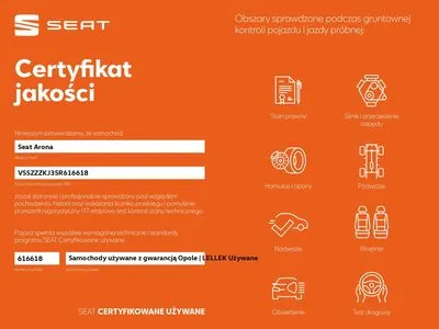 Seat Arona 1.0 TSI Style S&S DSG 115KM, salon Polska, serwisowany w ASO