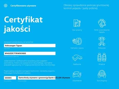 Volkswagen Tiguan 1.5 eTSI Life 7G-DSG 130KM, salon Polska, serwisowany w ASO