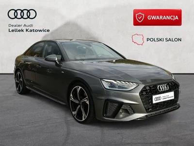 Audi A4 Limousine 2xS-Line, Pakiet Czerń, Virtual, Szary Daytona, Salon PL