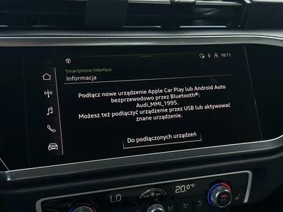 Audi Q3 Sportback Quattro, S-Line, Panorama, Skóra, Pakiet Czerń, Salon PL