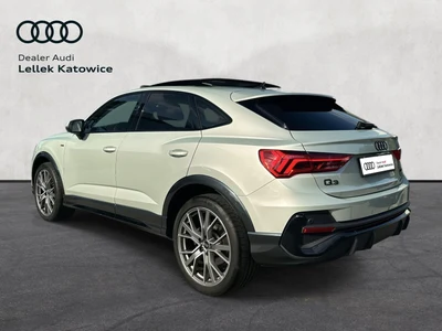 Audi Q3 Sportback Quattro, S-Line, Panorama, Skóra, Pakiet Czerń, Salon PL