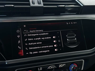 Audi Q3 Sportback Quattro, S-Line, Panorama, Skóra, Pakiet Czerń, Salon PL