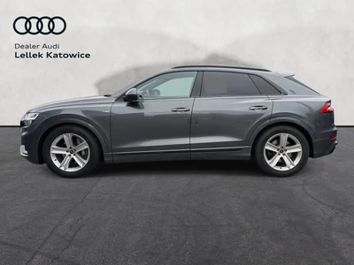 Audi Q8 HAK, S-Line, Pneumatyka, Head-UP, Polski Salon, I właściciel