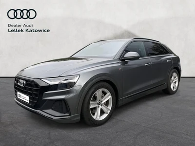 Audi Q8 HAK, S-Line, Pneumatyka, Head-UP, Polski Salon, I właściciel