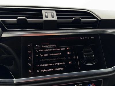 Audi Q3 HAK, Side Assist, Full Led, Pakiet Czerń, Ambiente Salon Polska, FV23%