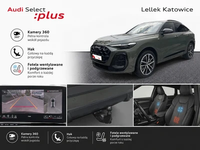 Audi Q5 Sportback TDI quattro 204 KM Sline Stronic HAK Gwarancja FV23% Gwarancja